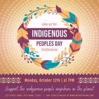 Indigenous Peoples Day Festival Square Video template