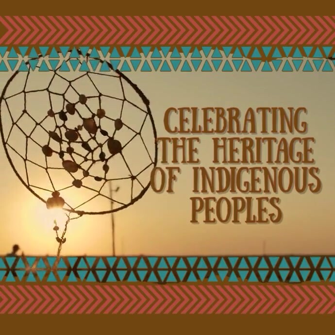Indigenous people’s month Wpis na Instagrama template