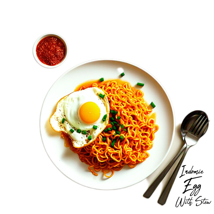 Indomie, Egg with Stew Pic Pos Instagram template