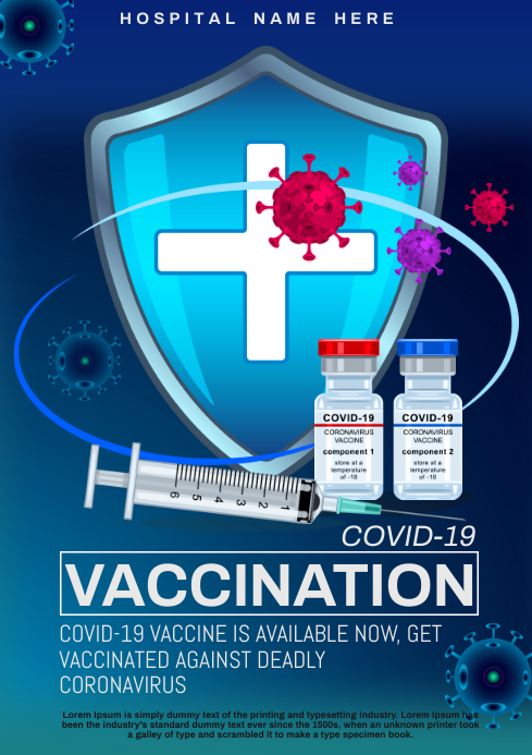 Covid vaccine A4 template