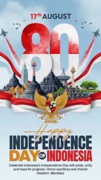 Indonesia Independence Day Indaba yaku-Instagram template