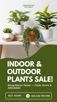 Yellow Plant Sale Instagram Story Template