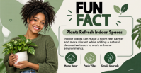 White Indoor Plants Copertina evento Facebook Template