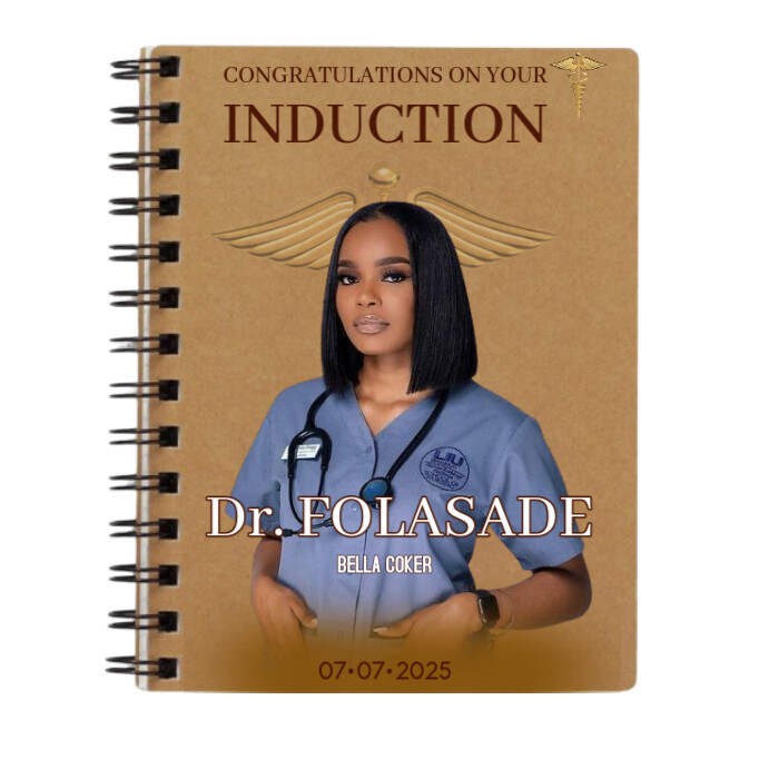 Induction Ceremony Jotter Mockup Instagram Post template
