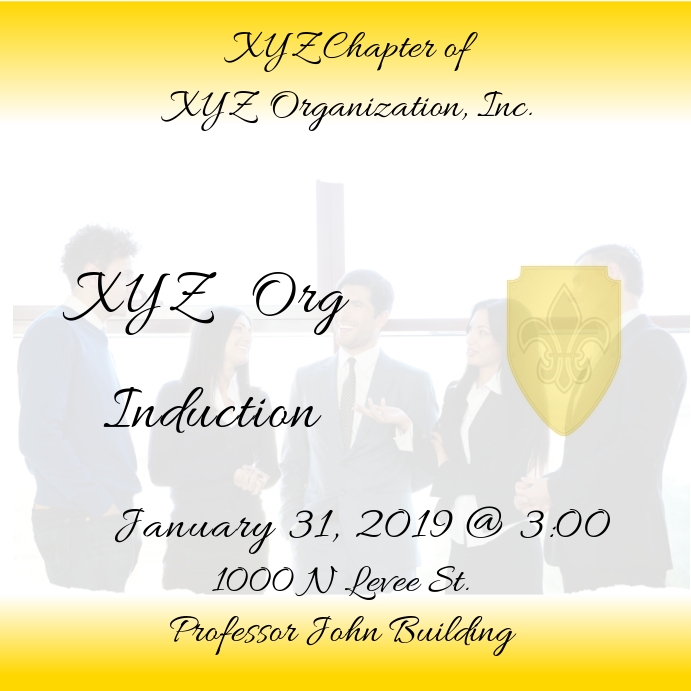 Induction Invitation Template | PosterMyWall