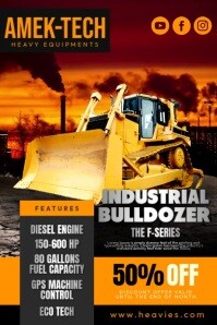 Sort Industrial Equipment Promotion Poster Template