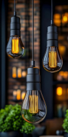 Industrial glow pendant light Rolbanner 3' × 6' template