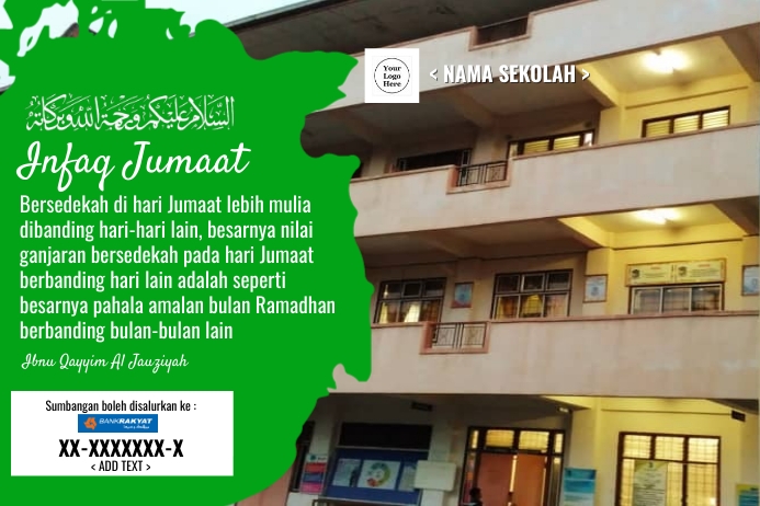 INFAQ SEKOLAH Template | PosterMyWall