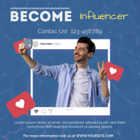 Influencer Sample Posts Influencer Social Media Post Template | PosterMyWall