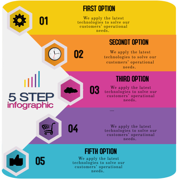 info graphic elements Illustration Instagram Post template