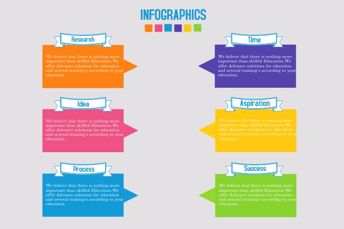 info graphics Poster template