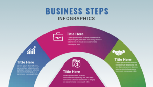 Blue Infographic Design Template Blog Header