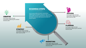 Blå Infographic Template Blog Header Blog Header