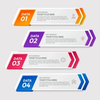 Infographics Data Steps Wpis na Instagrama template