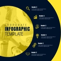 Infographics Design Square (1:1) template