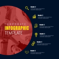 Infographics Design Square (1:1) template