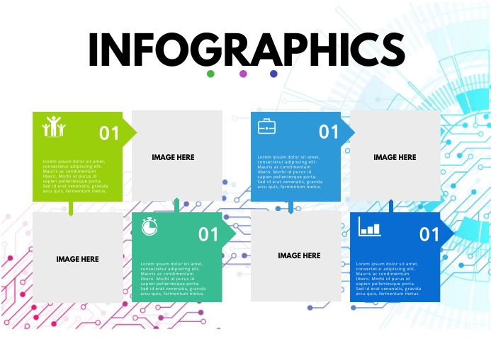 Infographics Elements A4 template