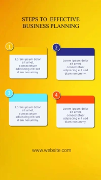 INFOGRAPHICS STEPS เรื่องราวบน Instagram template