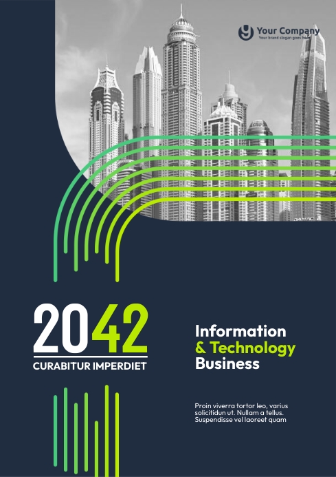 Information And Technology Business A4 template