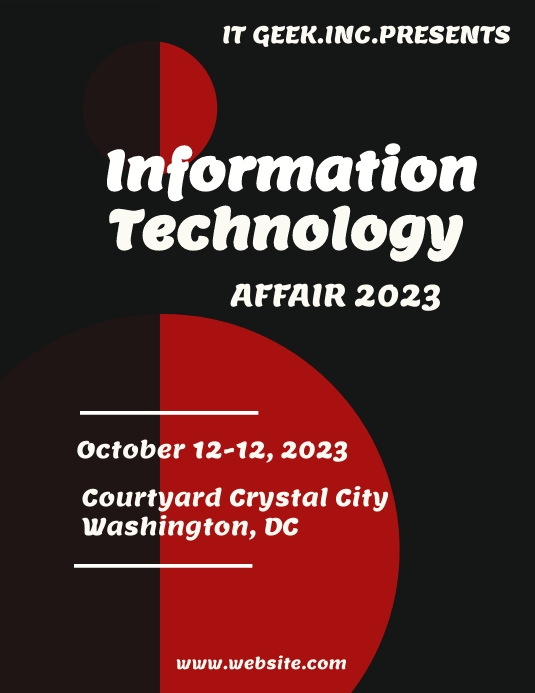 Copy of Information Technology Meeting Poster Templat | PosterMyWall