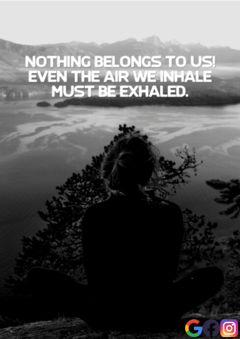 INHALE AND EXHALED QUOTE TEMPLATE | PosterMyWall