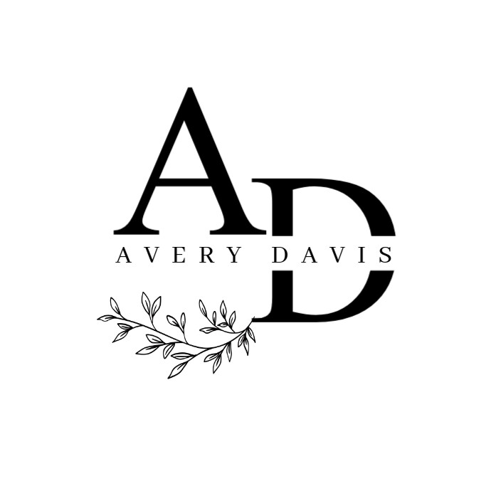 Davis Lettering Initial letter logo AD Avery Davis เทมเพลต | PosterMyWall