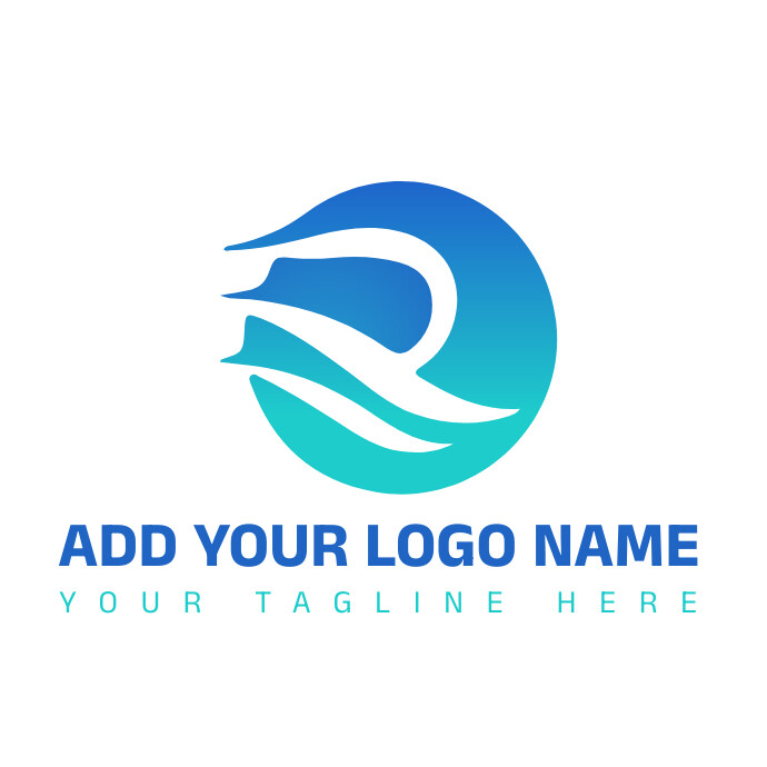 initial letter r/gradient/typography/brand Template | PosterMyWall