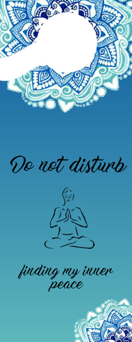 Inner Peace Door Hanger Template | PosterMyWall
