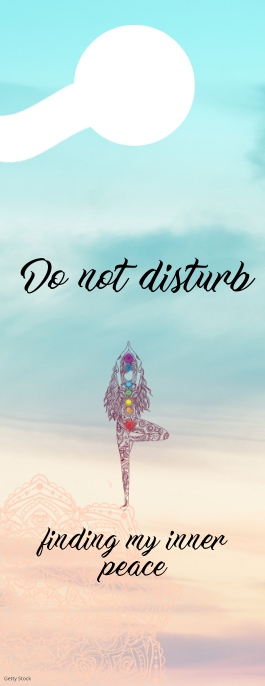 Plantilla de Inner Peace Door hanger | PosterMyWall