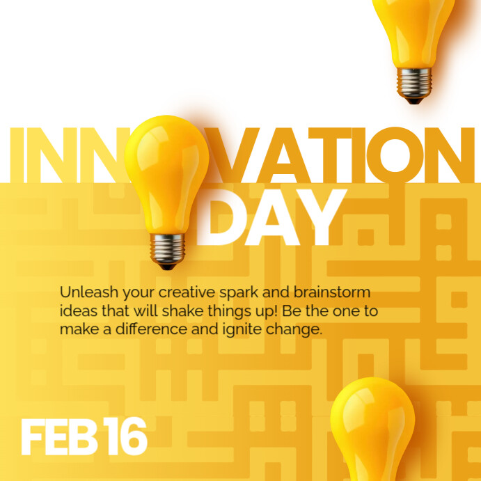 Innovation Day Instagram Post Template | PosterMyWall
