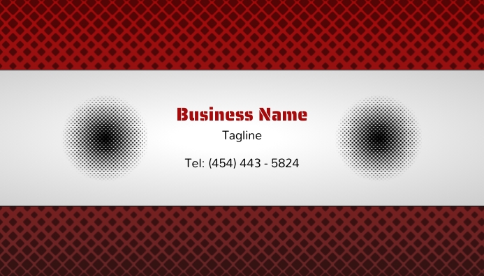Innovative Red Business Card Front Template | PosterMyWall