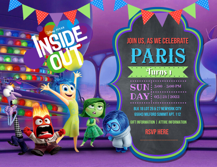 Inside Out Party Printables Free