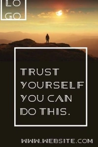 Inspiration quotes flyer Poster template