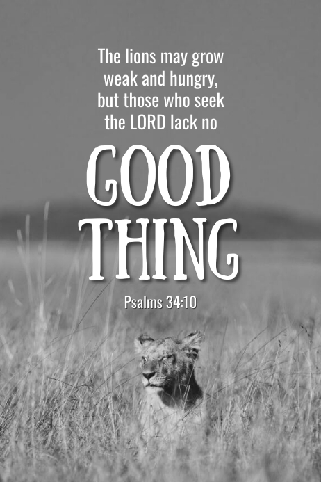 inspirational bible verse poster psalms 24:10 template