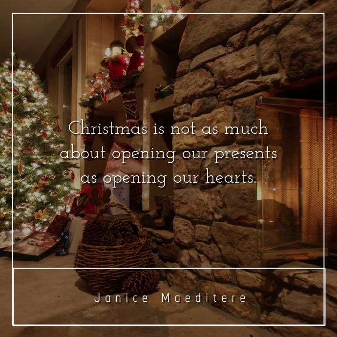 Inspirational Christmas Quote Video
