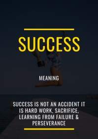 Inspirational flyer A6 template