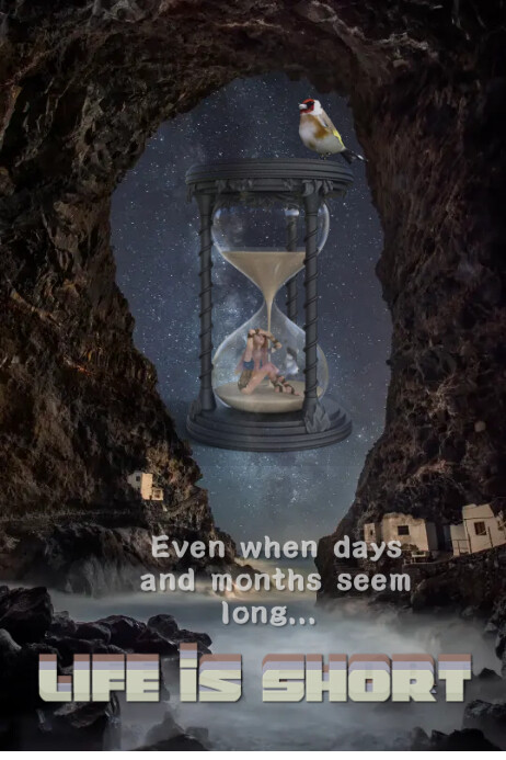 Inspirational Life Funeral Quote Sky Template Postermywall