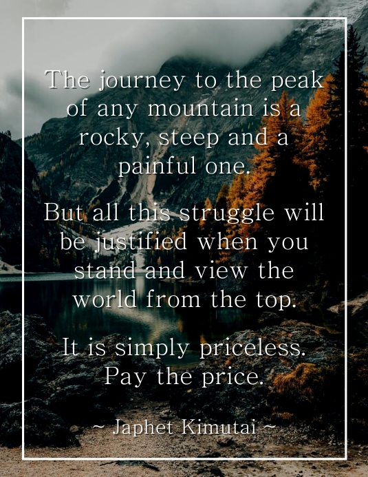 Inspirational Message Format Copy of INSPIRATIONAL MESSAGE TEMPLATE | PosterMyWall