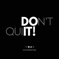 inspirational motivational quote flyer design Square (1:1) template