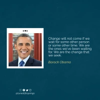 inspirational motivational quote flyer design Square (1:1) template