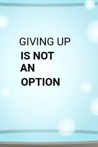 Inspirational Poster Plakat template
