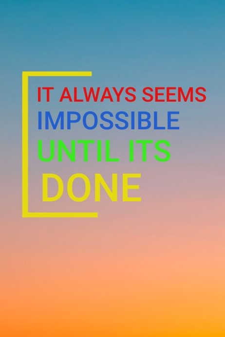 inspirational poster Template | PosterMyWall
