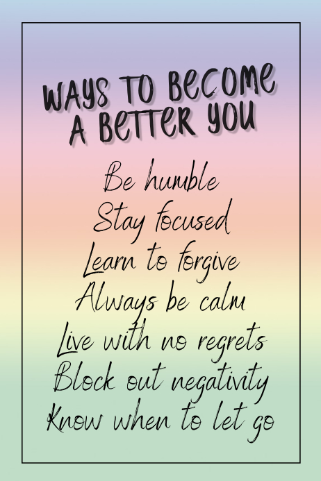 Inspirational poster template | PosterMyWall