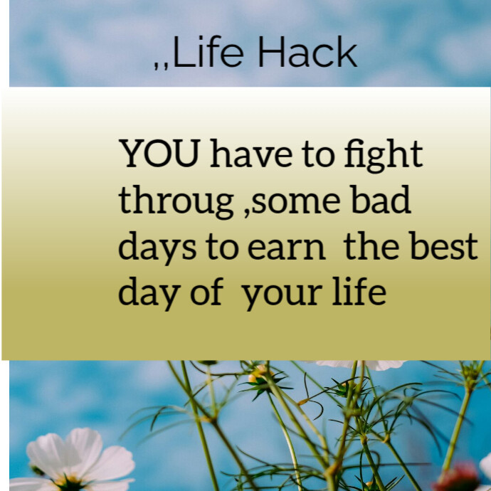 Inspirational qoute motived in life Template | PosterMyWall