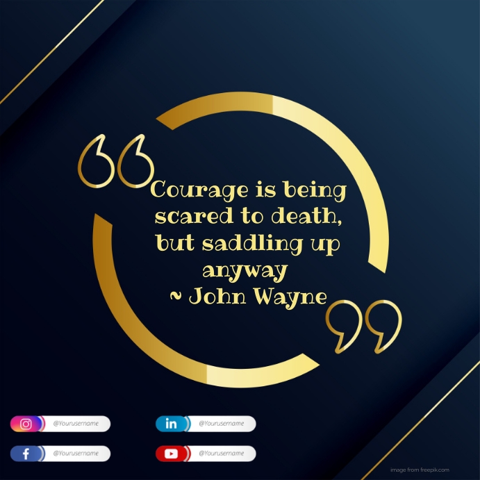 Quote Message Example Modèle Inspirational Quote | PosterMyWall