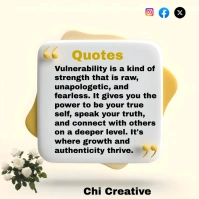 Inspirational Quotes About Self Determination Instagram Post template