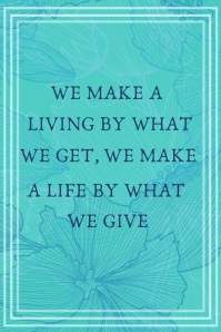 Inspirational Quotes poster Gráfico de Pinterest template