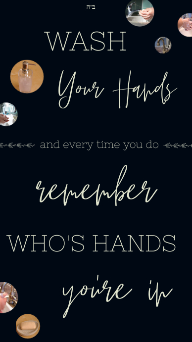 Inspirational Washing Hands template