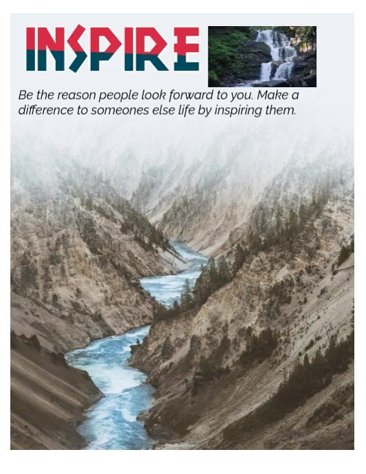 inspire the world with your presence Template | PosterMyWall