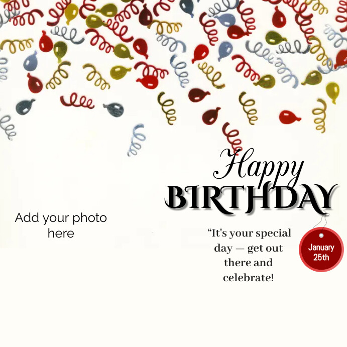 Instagram birthday template PosterMyWall Instagram birthday template PosterMyWall